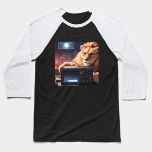 Computer Technician Lion Baseball T-Shirt